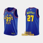 NBA 27 Murray Nuggets Mile High City 22-23 Maillot bleu